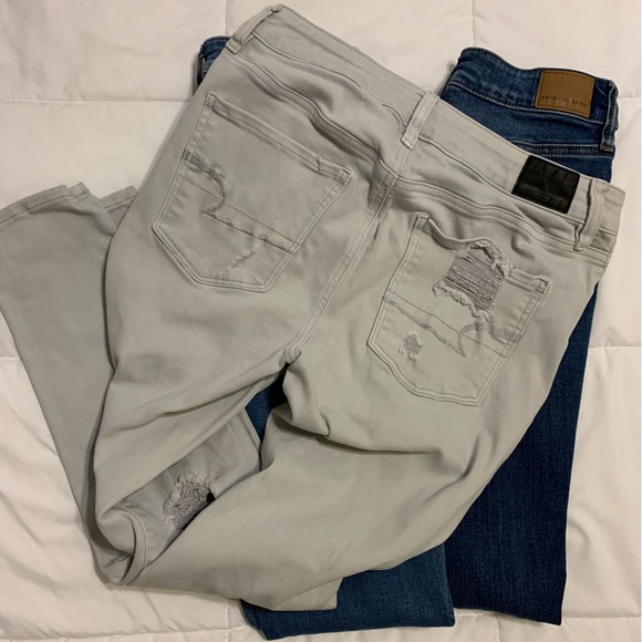 American Eagle Outfitters: skinny jeans; soft stretchy jeans, jeans with holes - Picture 5 of 8